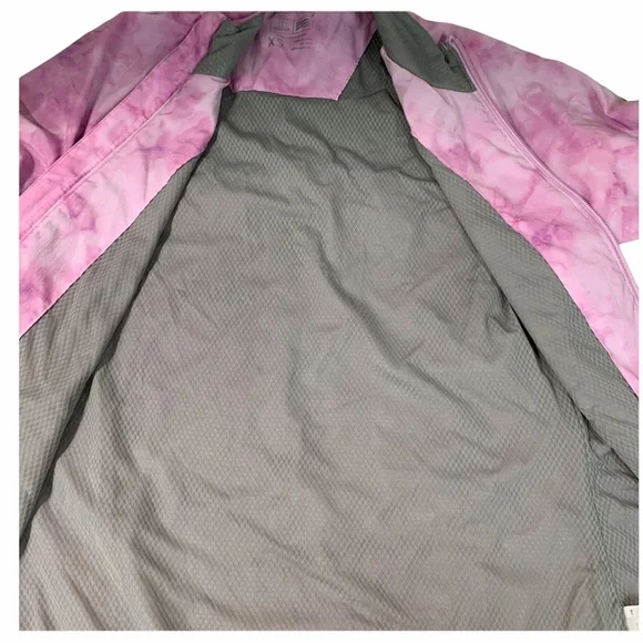 ADIDAS Golf Tie Dye Watercolor Light Bike Run Windbreaker Jacket Gather … - Picture 3 of 10